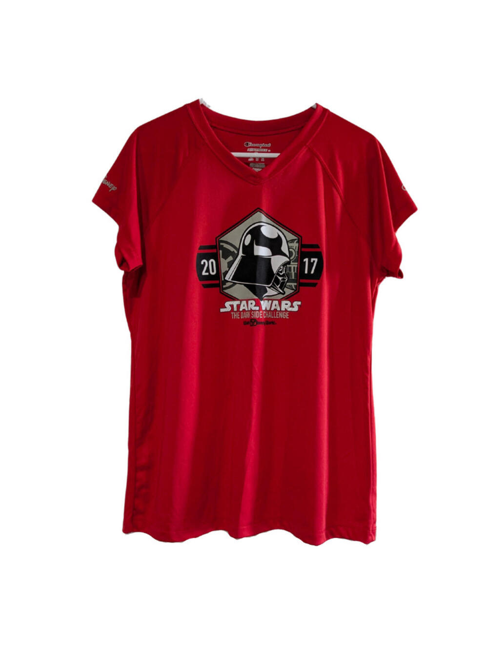 Champion Women's Performance T-Shirt Polyester Red XL runDisney Star Wars 2017